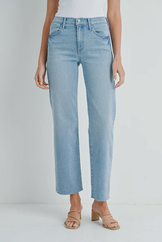Just Black Denim Light Wash Slim Palazzo Scissor Cut Jean