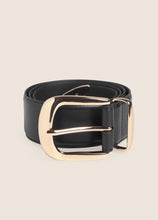 Favorite Daughter The Margaret Belt in Black Polished Gold