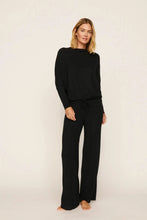 Eberjey Cozy Time Mock Neck Pullover in Black