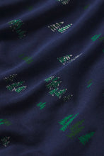 Eberjey Gisele Navy Pine Tree Print Long PJ Set