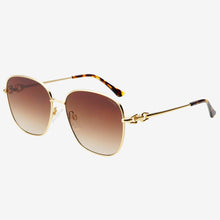 Freyrs Lea Gold/Brown Sunglasses