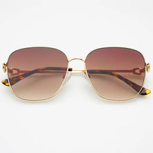 Freyrs Lea Gold/Brown Sunglasses