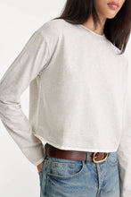 Good American Long Sleeve Layered Tee in Vintage Grey