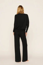 Eberjey Cozy Time Mock Neck Pullover in Black