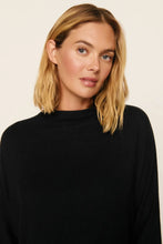 Eberjey Cozy Time Mock Neck Pullover in Black