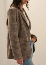 Favorite Daughter The Dean Blazer in Brown Glen Plaid
