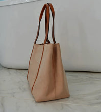 Lauren Reed Paloma Tote in Cream Nubuck Leather