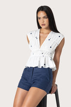 Lusana Tailor Linen Short in Indigo Navy