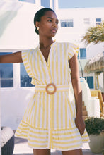 JS71 Lavina Dress in Yellow/White Stripe