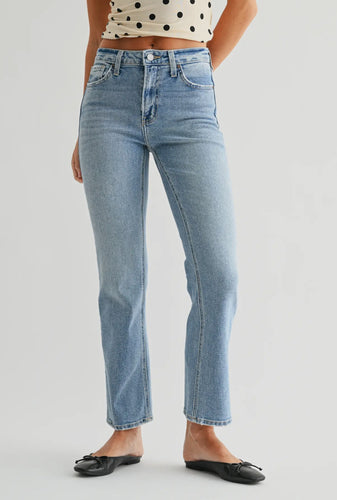 Just Black Denim Light Wash Slimmed Cropped Bootcut
