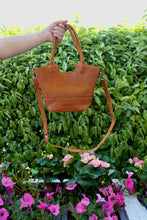 Lauren Reed Mini Carmen Leather Crossbody Bag in Rustic Tan