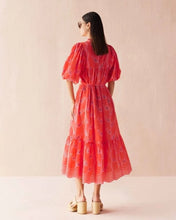 Omika Vani Papaya Wren Midi Dress
