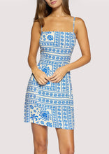 Lost + Wonder Daydream Vista Mini Dress in Blue Ivory