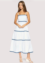 Lost + Wonder Luciana Maxi Dress in White/Navy