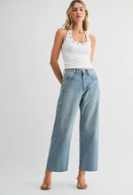 Just Black Denim Medium Wash Barrel Twist Jean