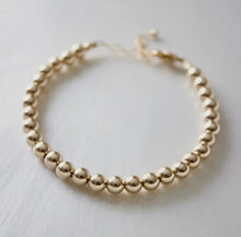 5mm Gold Beaded Bracelet