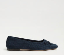 Sam Edelman Ruthie Woven Ballet Flat in Oasis Navy Suede