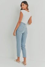 Just Black Denim High Rise Light Wash Perfect Mom Jean