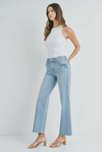 Just Black Denim Light Wash Slim Palazzo Scissor Cut Jean