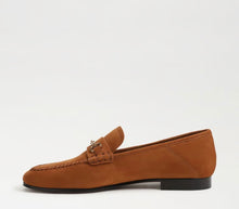Sam Edelman Loraine Unlined Loafer in Honey Bourbon Nubuck Suede