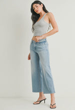 Just Black Denim Light Wash Mid Rise Slim Wide Leg