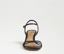 Sam Edelman Presley Strappy Kitten Heel Sandal in Black Leather