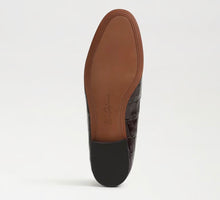 Sam Edelman Loraine Bit Loafer in Amaro Brown Croco Leather