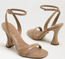 Sam Edelman Junie Strappy Sandal in Sienna Tan Patent Leather
