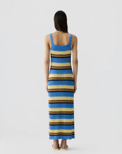 Guest In Residence Palazzo Dress in Delft Blue Combo