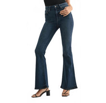 Just Black Denim Dark Wash Clean Bell Bottom Jean