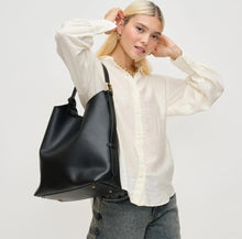 Urban Expressions Black Zelda Hobo Shoulder Bag