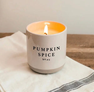 Pumpkin Spice Cream Stoneware Candle