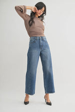 Just Black Denim Dark Wash Barrel Twist Jean