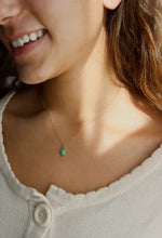 Amazonite Gemstone Gold Necklace