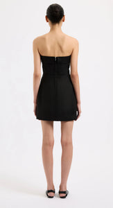 Nude Lucy Black Lyra Linen Mini Dress