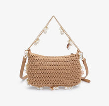 Urban Expressions Steph Seasonal Seashell Evening Bag in Natural Straw