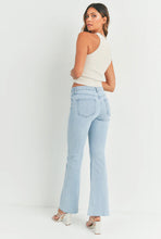 Just Black Denim High Rise Light Wash Scissor Cut Flare