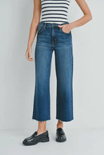 Just Black Denim Dark Wash Wide Leg Scissor Cut Jean