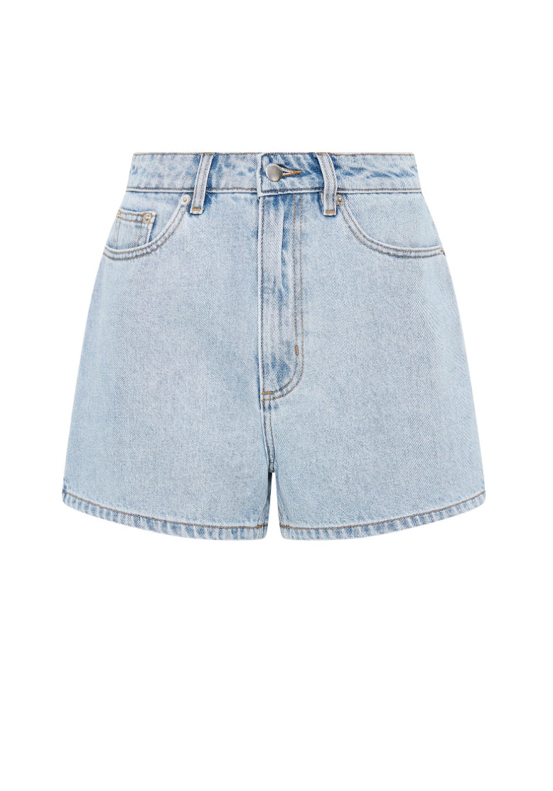 Nude Lucy Organic Light Wash Denim Mom Short