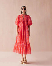 Omika Vani Papaya Wren Midi Dress