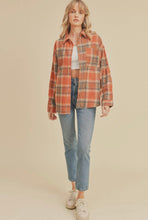 Paper Crane Plaid Button Down Shirt Rust