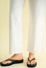 Just Black Denim High Rise Scissor Cute Wide Leg Jean in White