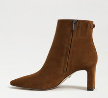 Sam Edelman Saige Ankle Bootie in Warm Nutmeg Suede