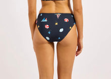 Seafolly Beach Club Square Neck Tank Bra Retro Pant Bikini in Navy