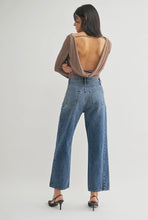 Just Black Denim Dark Wash Barrel Twist Jean