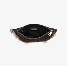 Urban Expressions Seasonal Seashell Evening Bag in Chocolate Straw