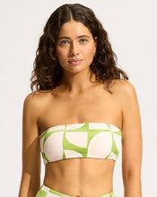 Seafolly Reversible Tube Top Sage Print Bikini