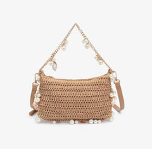 Urban Expressions Steph Seasonal Seashell Evening Bag in Natural Straw