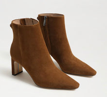 Sam Edelman Saige Ankle Bootie in Warm Nutmeg Suede