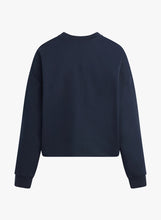 Favorite Daughter Cropped Navy Collegiate Sweatshirt
